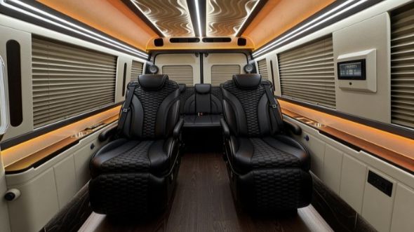 8 passenger sprinter van inside new york city