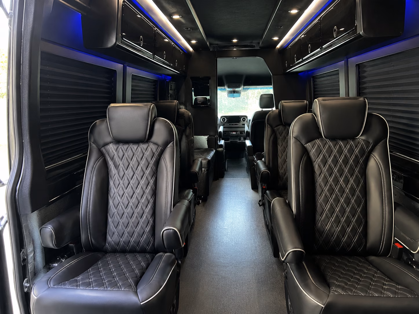 new york city 12 passenger sprinter van inside