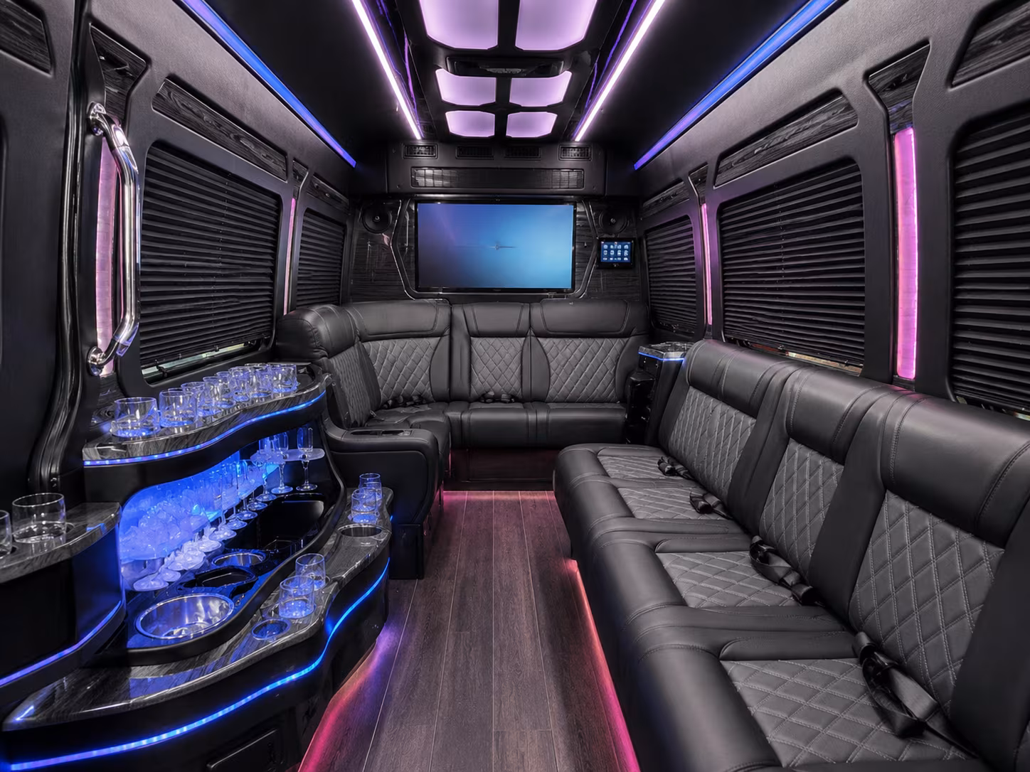 new york city sprinter limousine interior