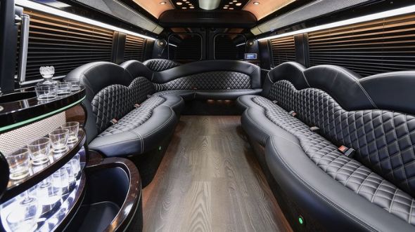 sprinter limousine inside new york city